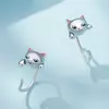 Cercei din argint Silver Kitties picture - 4