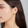 Cercei din argint Silver Little Triangle Hoops picture - 5
