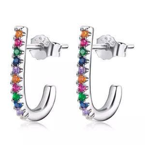 Cercei din argint Silver Rainbow Mix