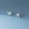 Cercei din argint Silver Sea Star picture - 1