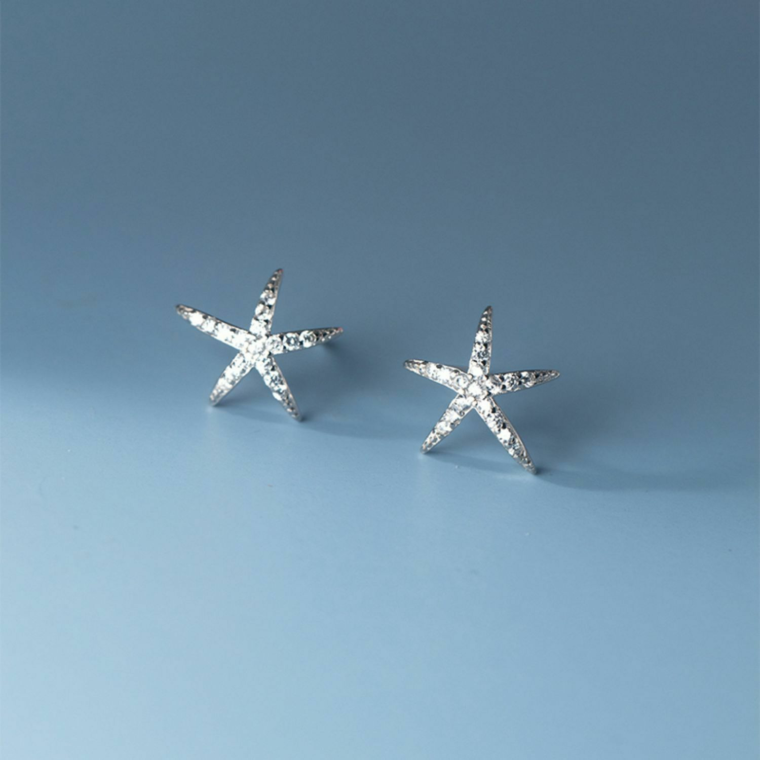 Cercei din argint Silver Sea Star
