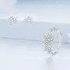Cercei din argint Silver Sparkling Petunia picture - 6