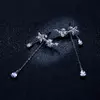 Cercei din argint Sparkling Chain Flowers picture - 5
