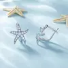 Cercei din argint Sparkling Starfish picture - 4