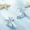 Cercei din argint Sparkling Starfish picture - 5
