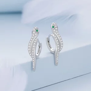 Cercei din argint Studded Snakes