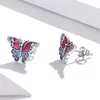 Cercei din argint Vintage Butterfly