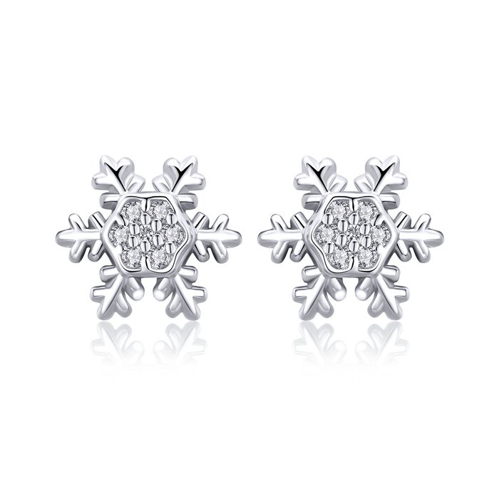 Cercei din argint Winter Snowflakes image4