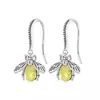 Cercei din argint Yellow Crystal Bee picture - 1
