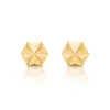 Cercei din aur 14K Geometric Hexagon picture - 3