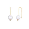 Cercei din aur 14K Large Hook and Pearls picture - 1