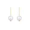 Cercei din aur 14K Large Hook and Pearls picture - 3