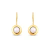 Cercei din aur 14K Medium Hook and Pearls picture - 3