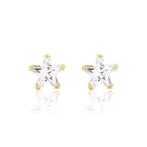 Cercei din aur 14K pentru copii Crystal Stars