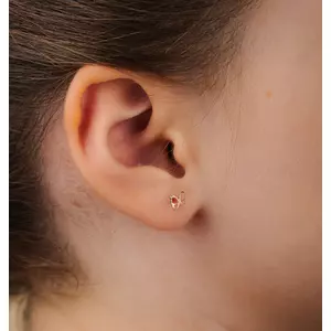 Cercei din aur 14k pentru copii Small Butterfly Outline