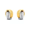 Cercei din aur 14K Triple Intersected Circles picture - 2