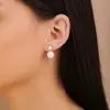 Cercei Dublii din aur 14k Double Pearls picture - 2