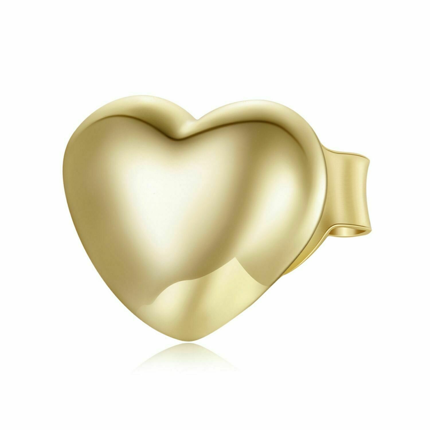 CERCEL din argint Golden Heart Stud EdenBoutique poza noua reduceri 2022
