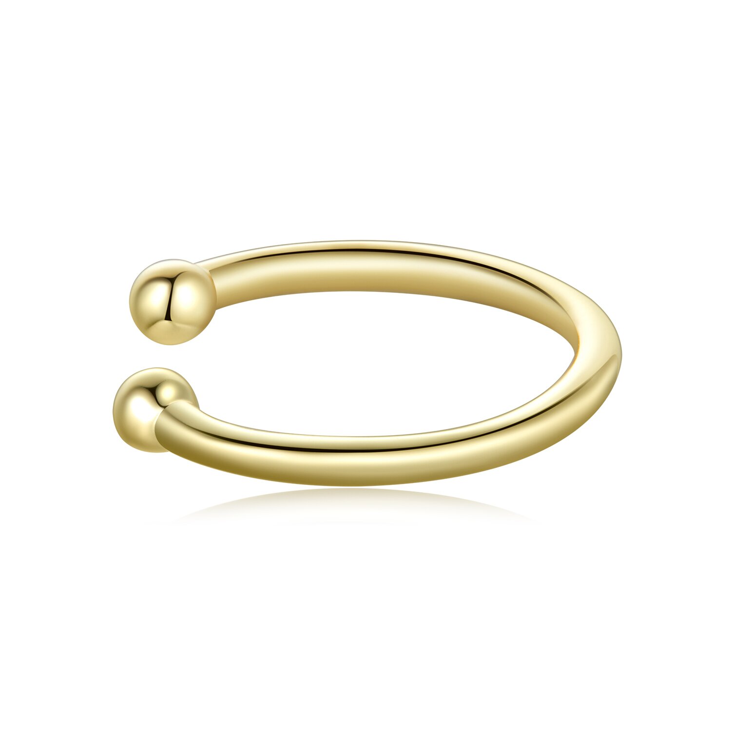 Cercel din argint golden horseshoe