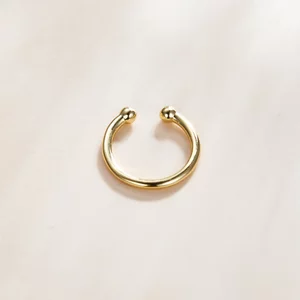 CERCEL din argint Golden Horseshoe
