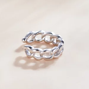 CERCEL din argint Round Chain Clip