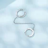 CERCEL din argint Silver Chain Crystals picture - 2