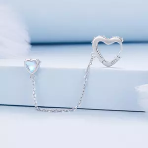 CERCEL din argint Silver Shiny Heart