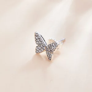 CERCEL din argint Studded Butterfly