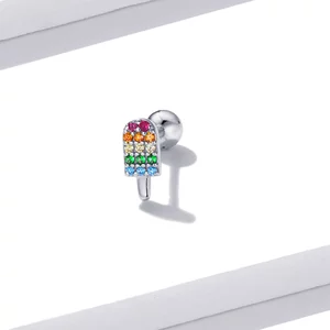 CERCEL din argint Studded Rainbow Icecream