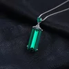 Colier de argint Massive Emerald