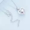 Colier din argint Blue Crystal Heart picture - 3