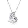 Colier din argint Crystal Clear Winged Heart picture - 6
