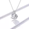Colier din argint Crystal Clear Winged Heart picture - 3