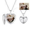 Colier din argint Custom Photo Compass Love