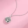 Colier din argint Custom Photo Green Tree picture - 5