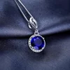 Colier din argint Deep Blue Sapphire picture - 4