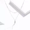 Colier din argint Double Chain Leaf picture - 2