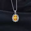 Colier din argint Elegant Citrine picture - 4