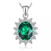 Colier din argint Elegant Green Gem picture - 1