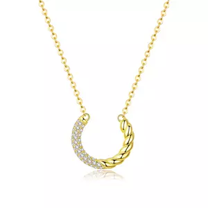 Colier din argint Golden Swirl