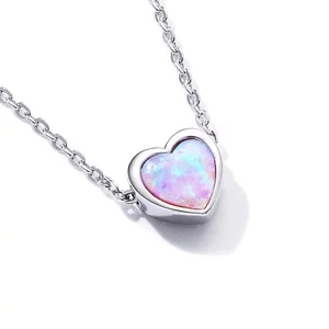 Colier din argint Lovely Pink Opal