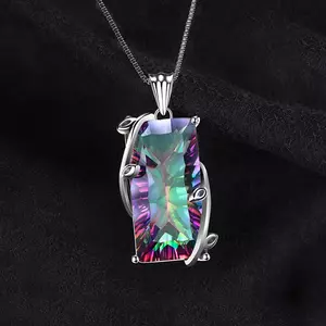 Colier din argint Massive Mystic Topaz