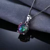 Colier din argint Mystic Oval Topaz picture - 3