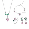 Colier din argint Pink Bud