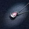 Colier din argint Pink Winged Heart
