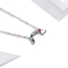 Colier din argint Rainbow Butterfly