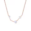 Colier din argint Rose Gold Astral Moonstone Aries picture - 1