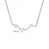 Colier din argint Rose Gold Astral Moonstone Taurus picture - 1