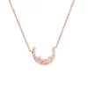 Colier din argint Rose Gold Pieces of Moonstone picture - 1