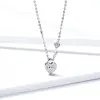 Colier din argint Shiny Heart & Key picture - 2